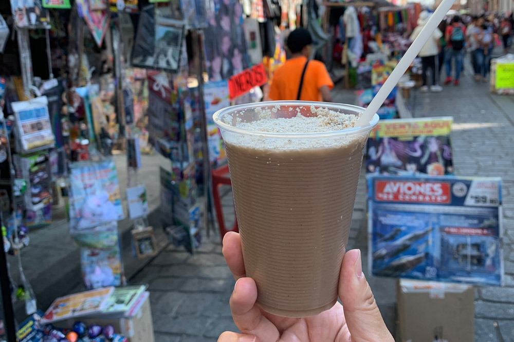 テハテを飲む