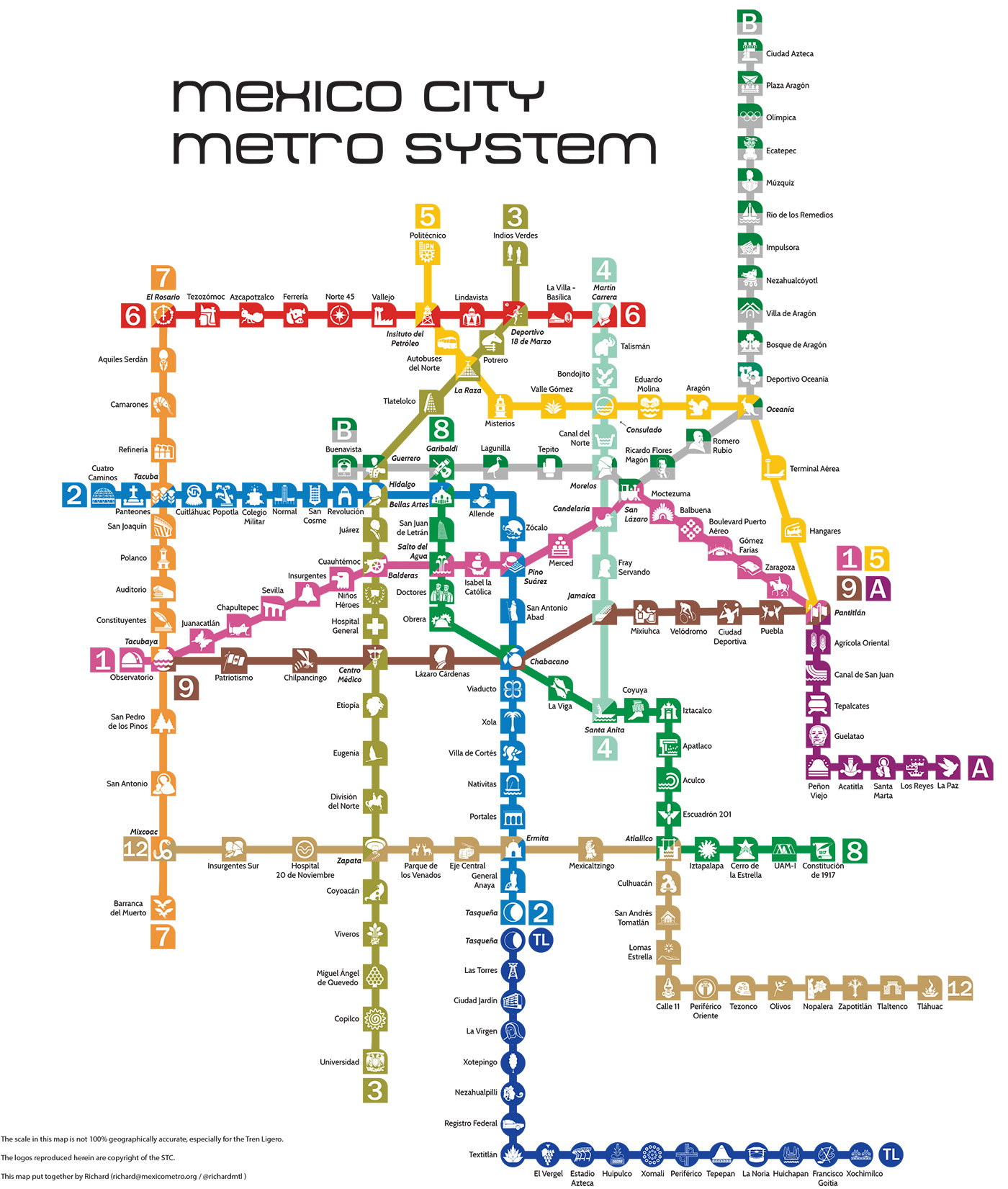 メキシコメトロ図