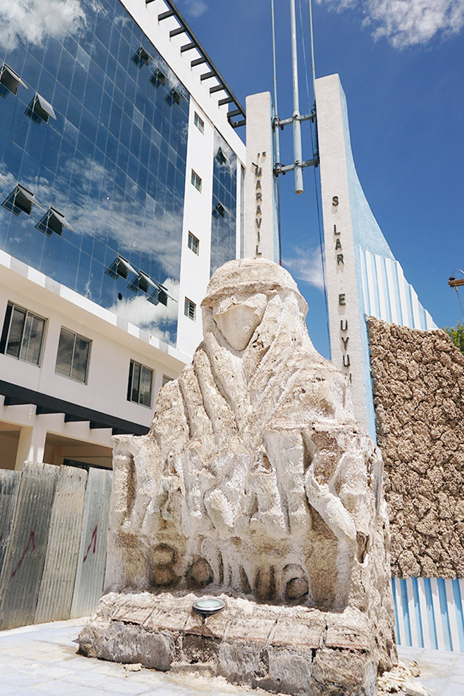 塩でできたオブジェ