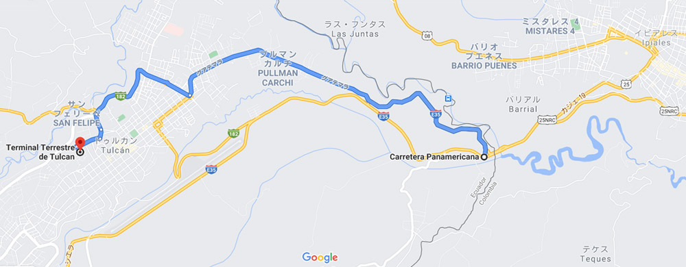 国境地点からトゥルカンバスターミナルへ