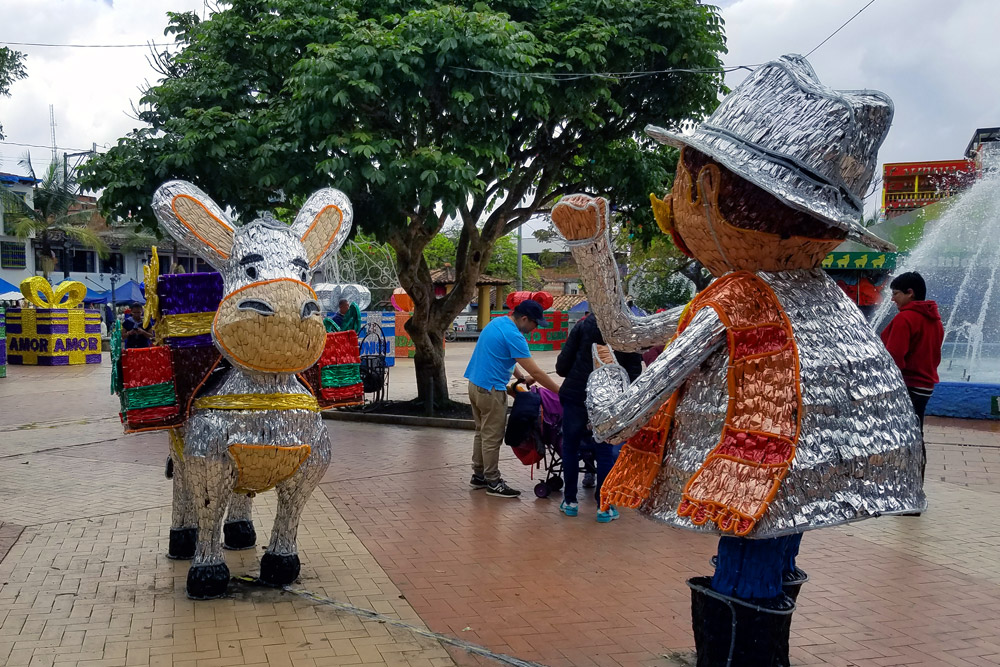 公園のホリデーシーズンオブジェ
