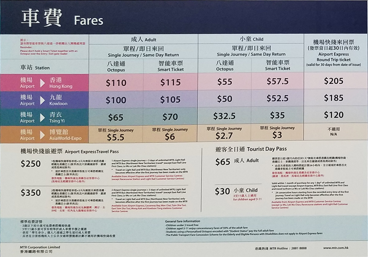 香港 空港 から 市 内