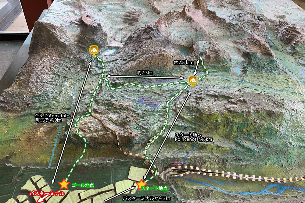 フィッツ・ロイ地形模型