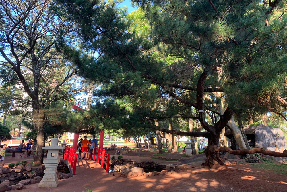 アルマス広場の日本庭園