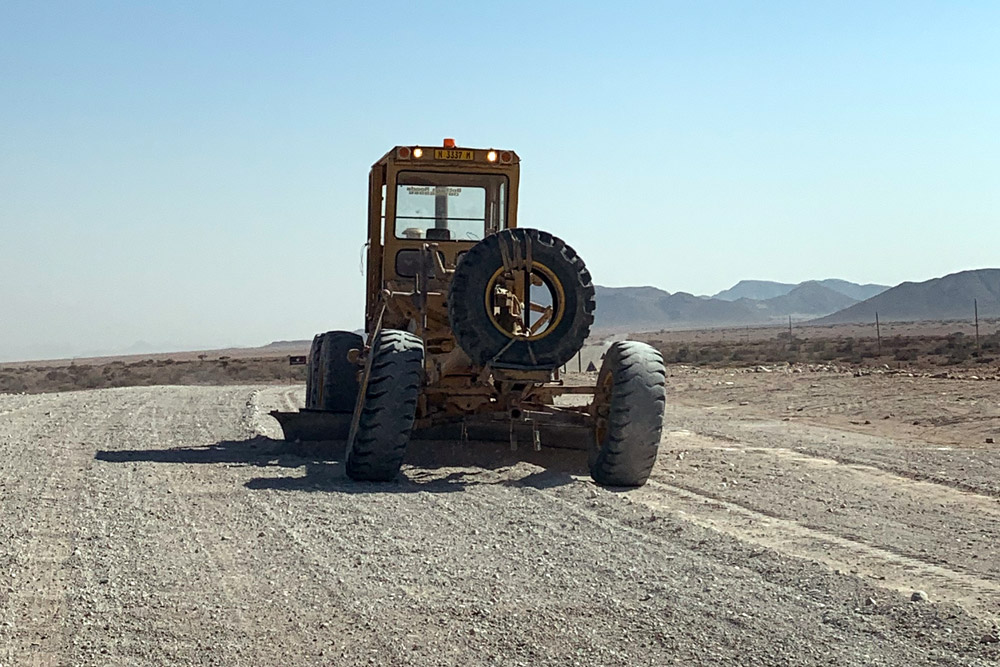 道路整備中